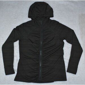 Black Hooded Women's Top